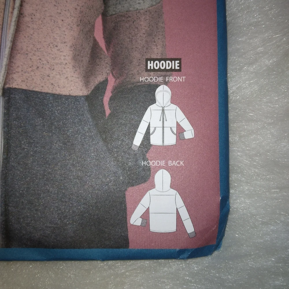 Simply Sewing The Carmen Hoodie, Fits bustline 30.5 in - 50 in.